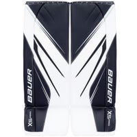 Bauer Vapor X5 Pro Intermediate Goalie Leg Pads in White/Navy Size X-Small