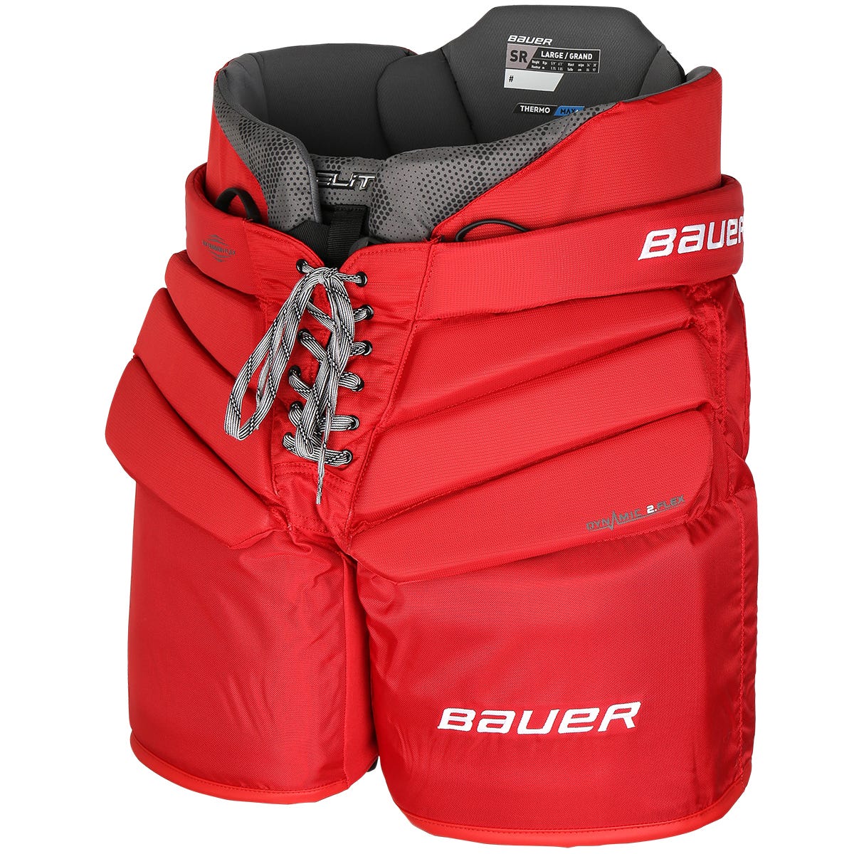 Bauer Elite Senior Goalie Pants - 2023 Model in Red Size Small