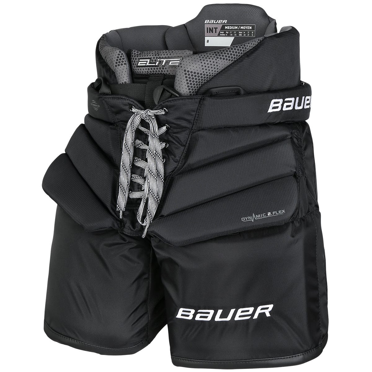 Bauer Elite Intermediate Goalie Pants - 2023 Model in Black Size Medium