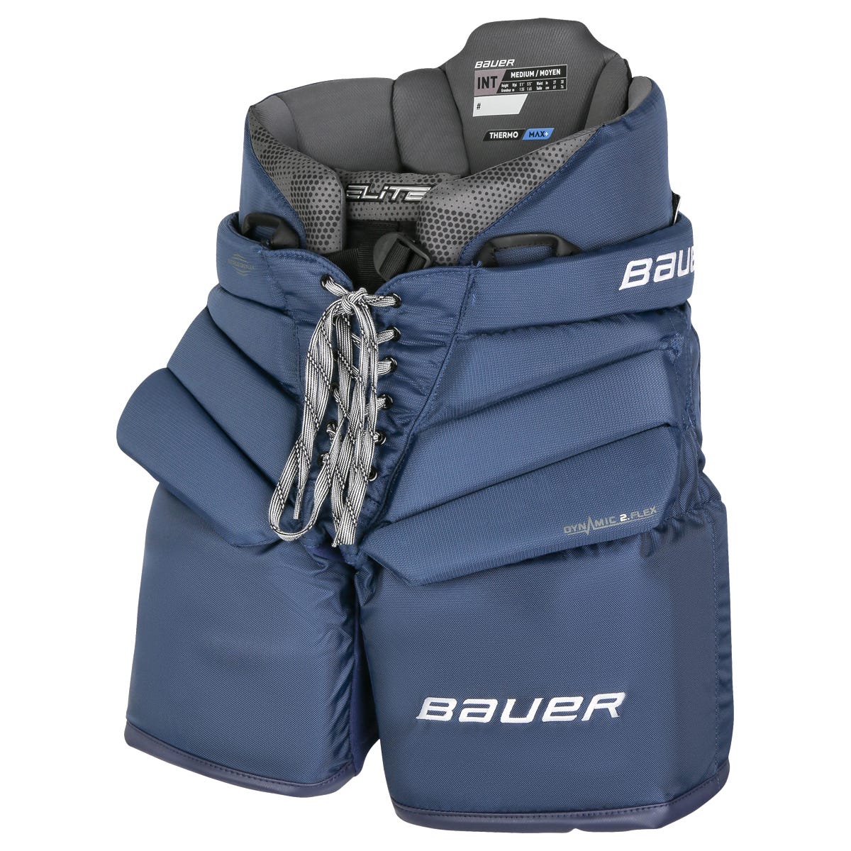 Bauer Elite Intermediate Goalie Pants - 2023 Model in Navy Size Medium