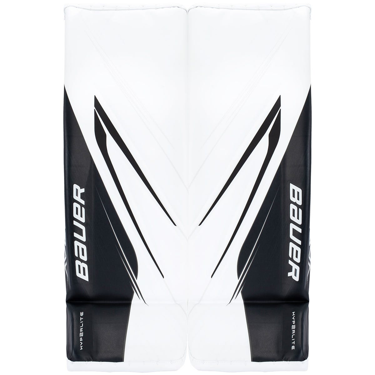 Bauer Vapor Hyperlite 2 Senior Goalie Leg Pads in White/Black Size Medium