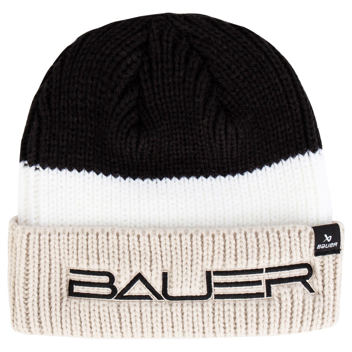 "Bauer New Era Colorblock Adult Toque | 100% Acrylic in Black"