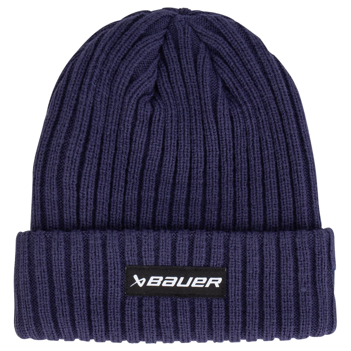 "Bauer New Era Adult Ribbed Toque | 100% Acrylic in Blue"