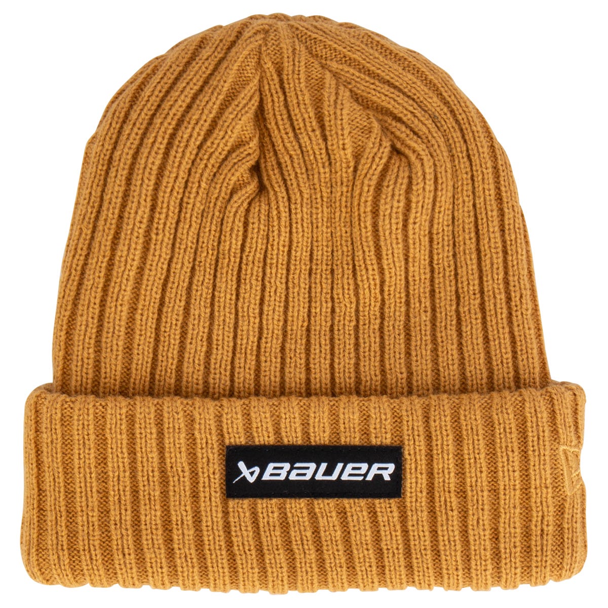 "Bauer New Era Adult Ribbed Toque | 100% Acrylic in Gold"