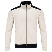 Bauer Textured Fleece Senior Full Zip Sweatshirt in White Size X-Large