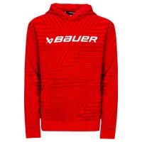 Bauer Stripe Graphic Youth Pullover Hoodie Sweatshirt in Red Size X-Large