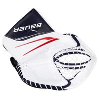 Bauer Vapor X5 Pro Senior Goalie Glove in White/Navy/Red