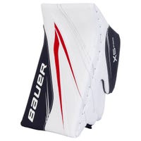 Bauer Vapor X5 Pro Senior Goalie Blocker in White/Navy/Red