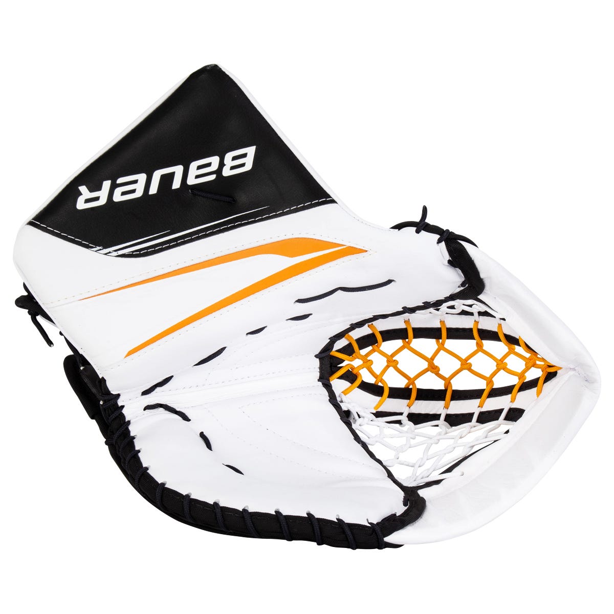 Bauer Vapor X5 Pro Intermediate Goalie Glove in Black/Gold