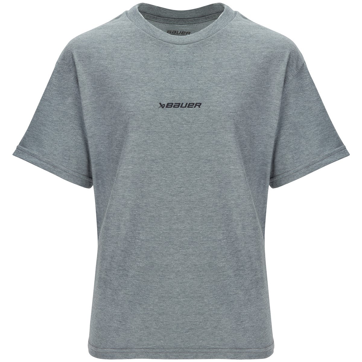 "Bauer Core Youth Short Sleeve T-Shirt in Grey Size Small"