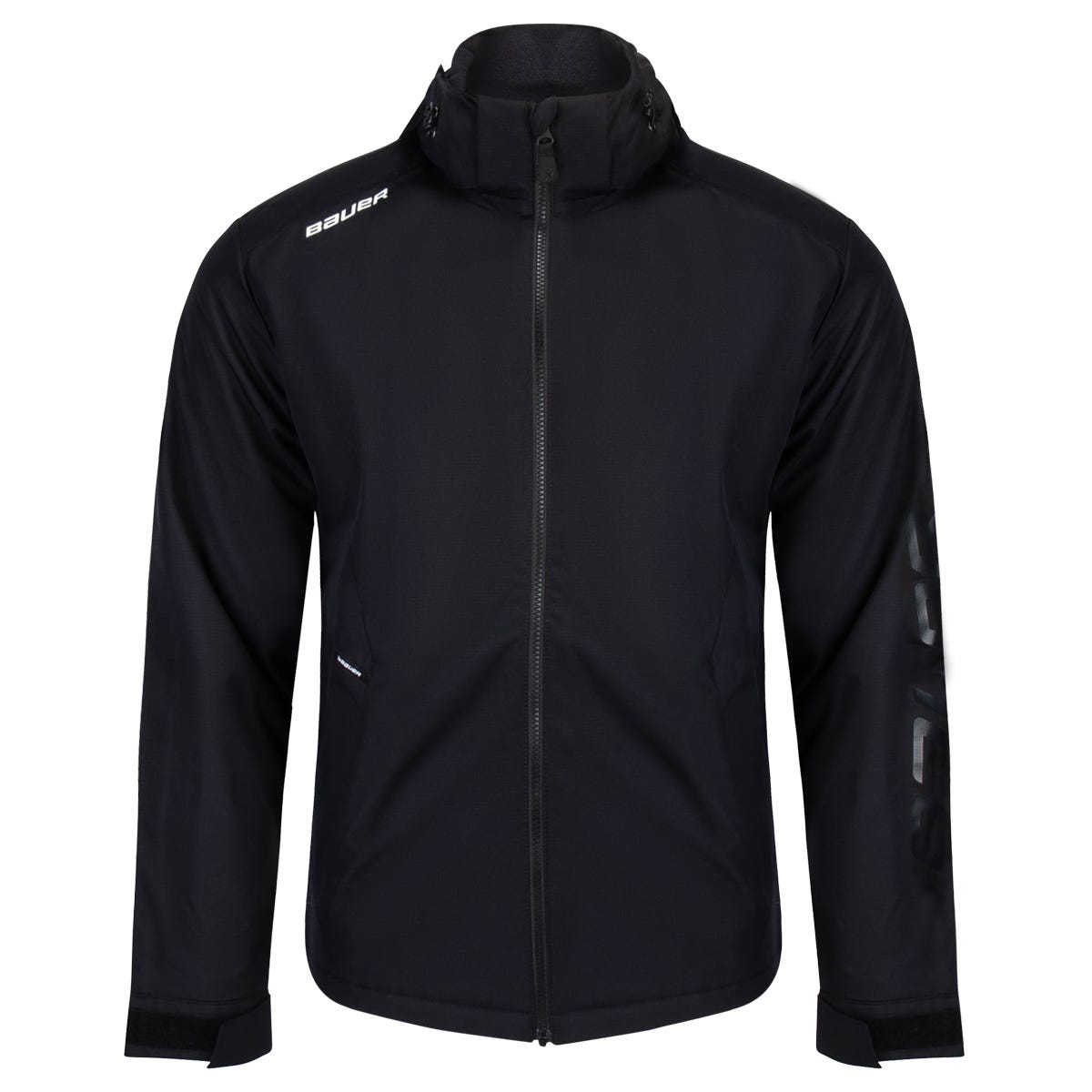 "Bauer Heavyweight Adult Full Zip Jacket | 100% Polyester in Black Size Small"
