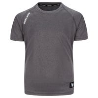 "Bauer Tech Youth Short Sleeve T-Shirt in Grey Size X-Large"