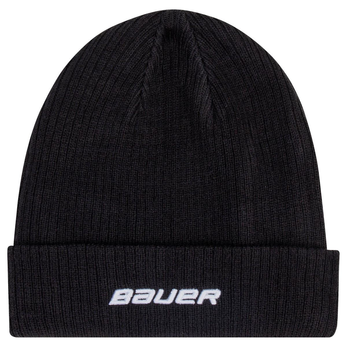 "Bauer Ribbed Toque Adult Beanie | 100% Acrylic in Black"
