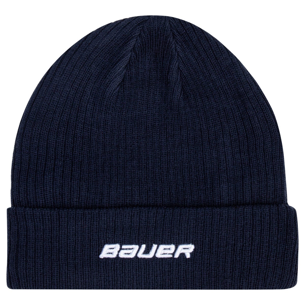 "Bauer Ribbed Toque Adult Beanie | 100% Acrylic in Navy"