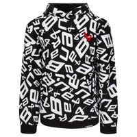 "Bauer Scramble Youth Pullover Hoodie in Black/White Size X-Large"