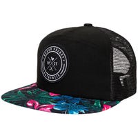 "Bauer Floral Youth Hat in Black"