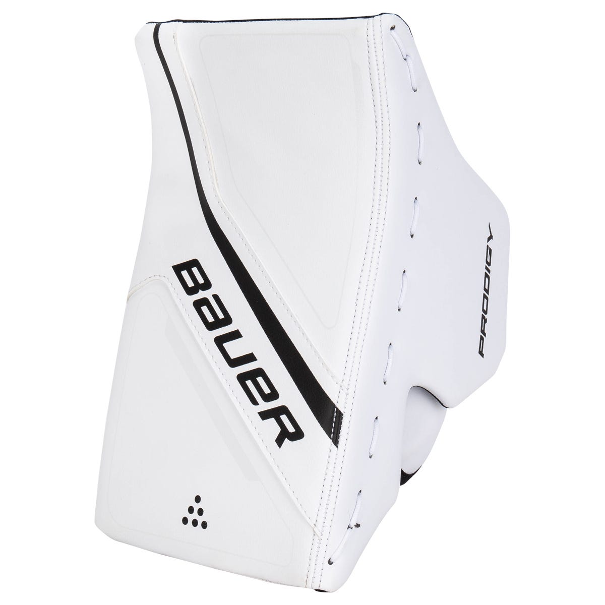 Bauer Prodigy Youth Goalie Blocker in White/Black