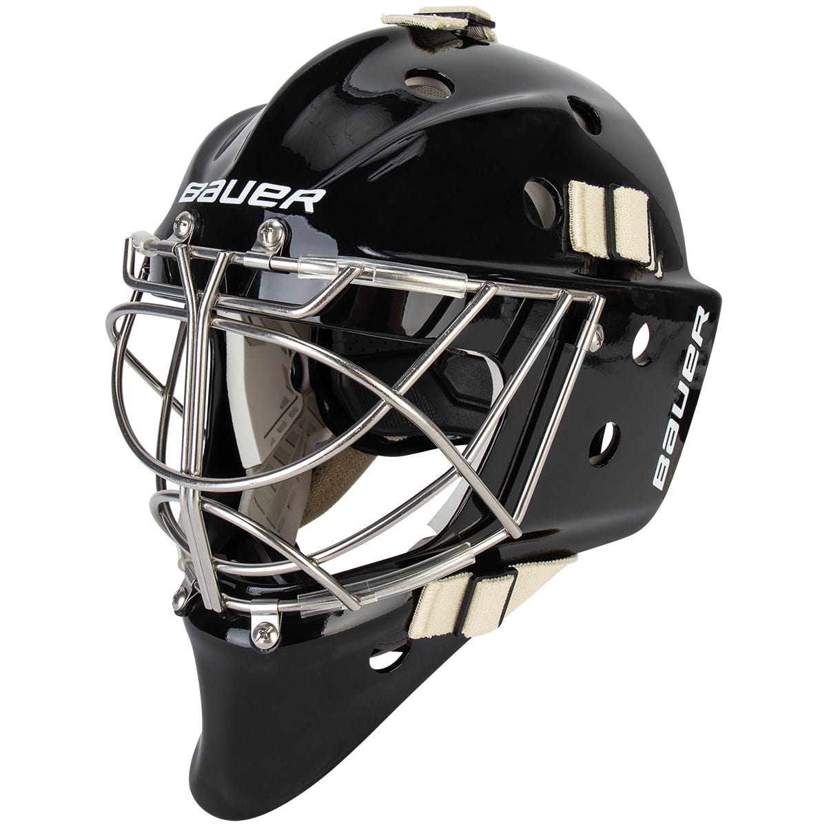 Bauer 960 Senior Non-Certified Cat Eye Goalie Mask - 2024 Model in Black Size Medium
