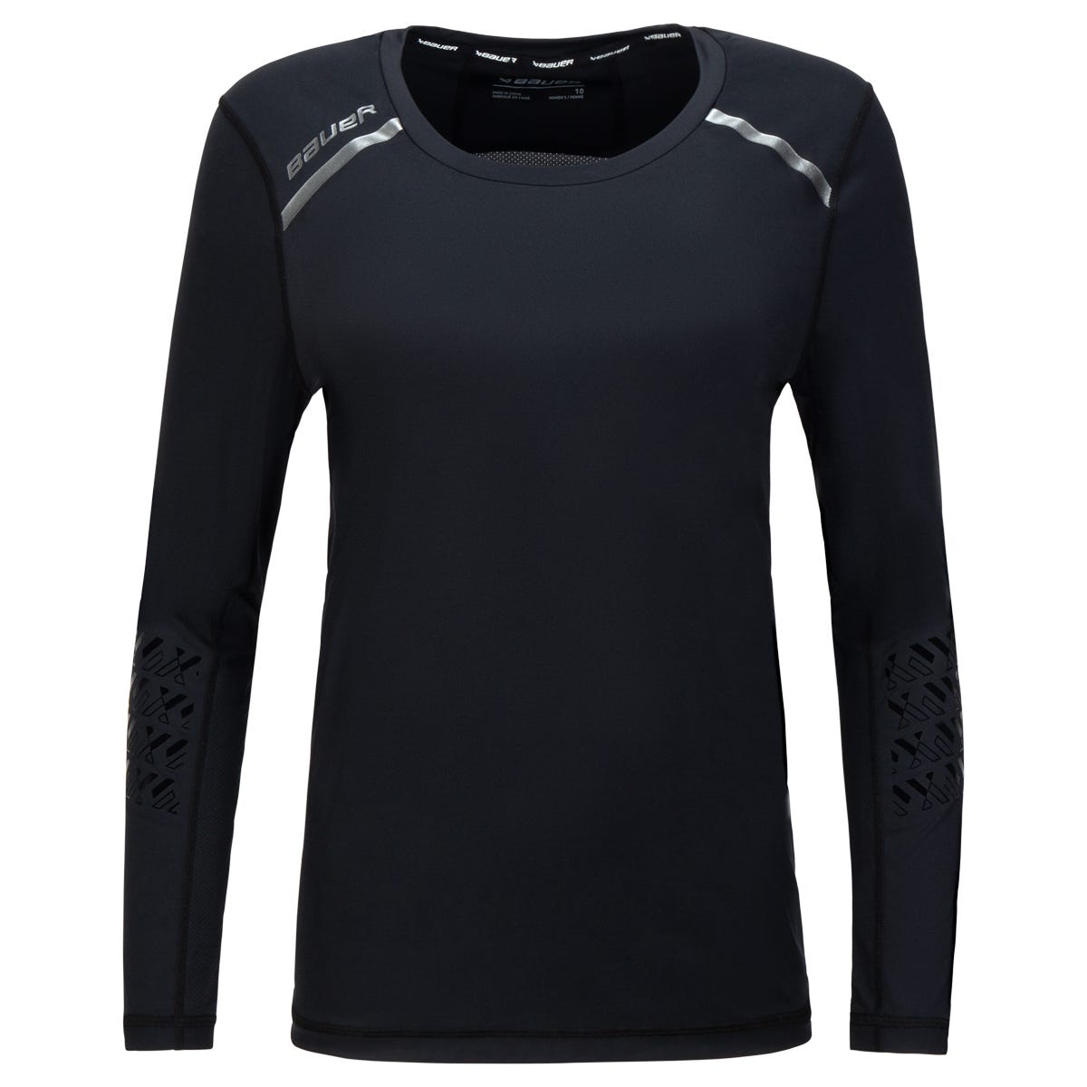 Bauer Womens Baselayer Top in Black Size 12