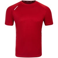 "Bauer Tech Adult Short Sleeve T-Shirt in Red Size XX-Large"