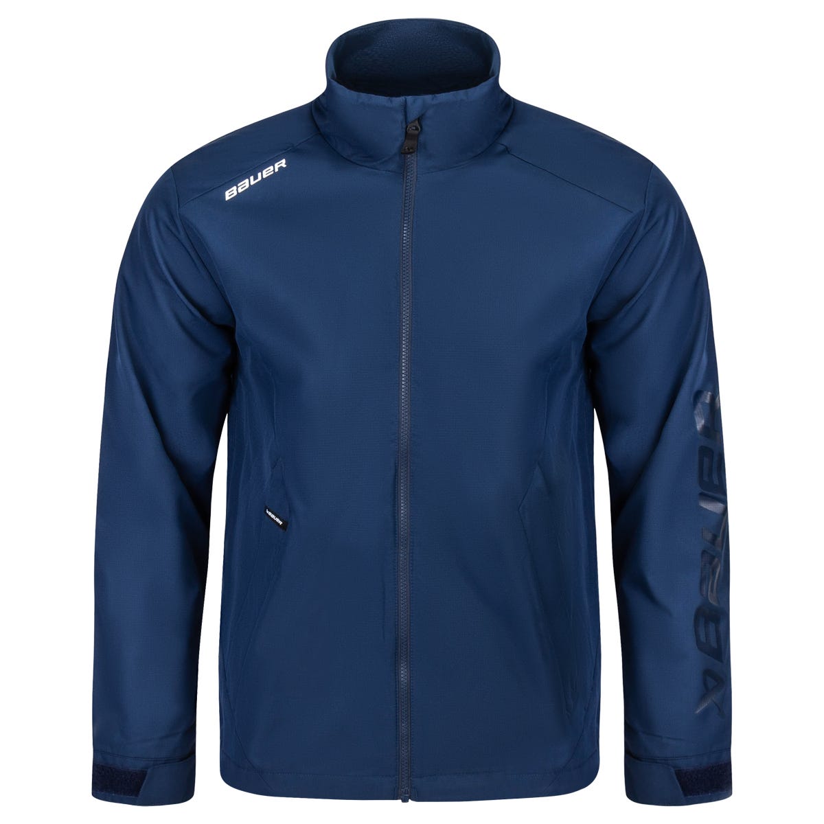"Bauer Lightweight Adult Full Zip Jacket | 100% Polyester in Navy Size XX-Large"