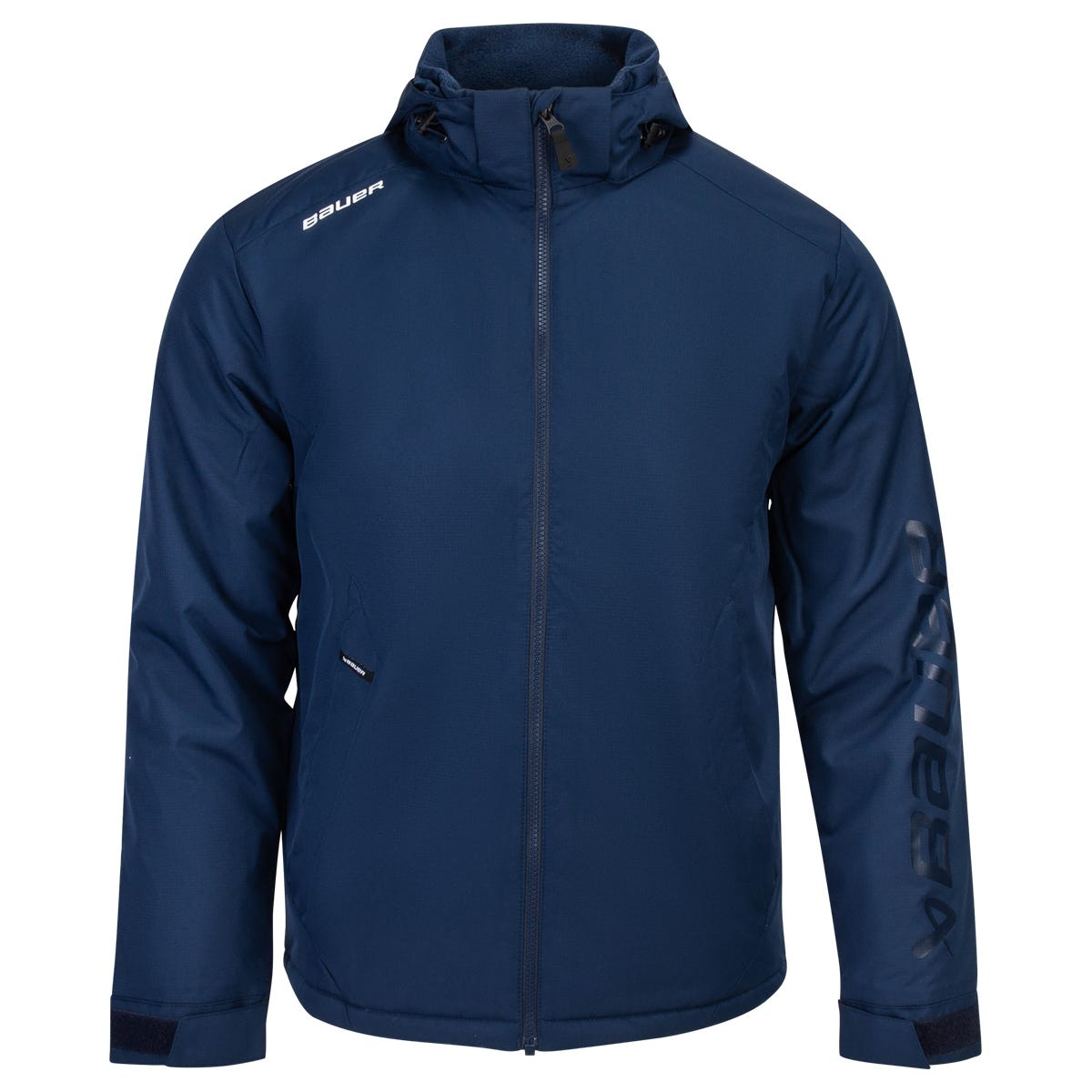 "Bauer Heavyweight Adult Full Zip Jacket | 100% Polyester in Navy Size X-Large"