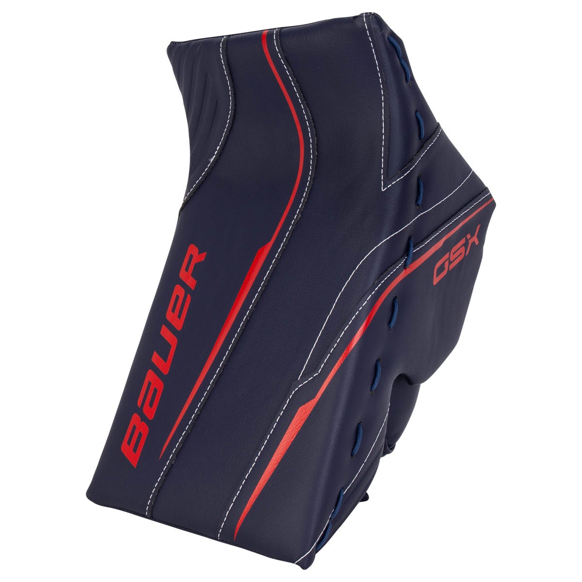 Bauer GSX Junior Goalie Blocker - 2023 Model in Navy/Red