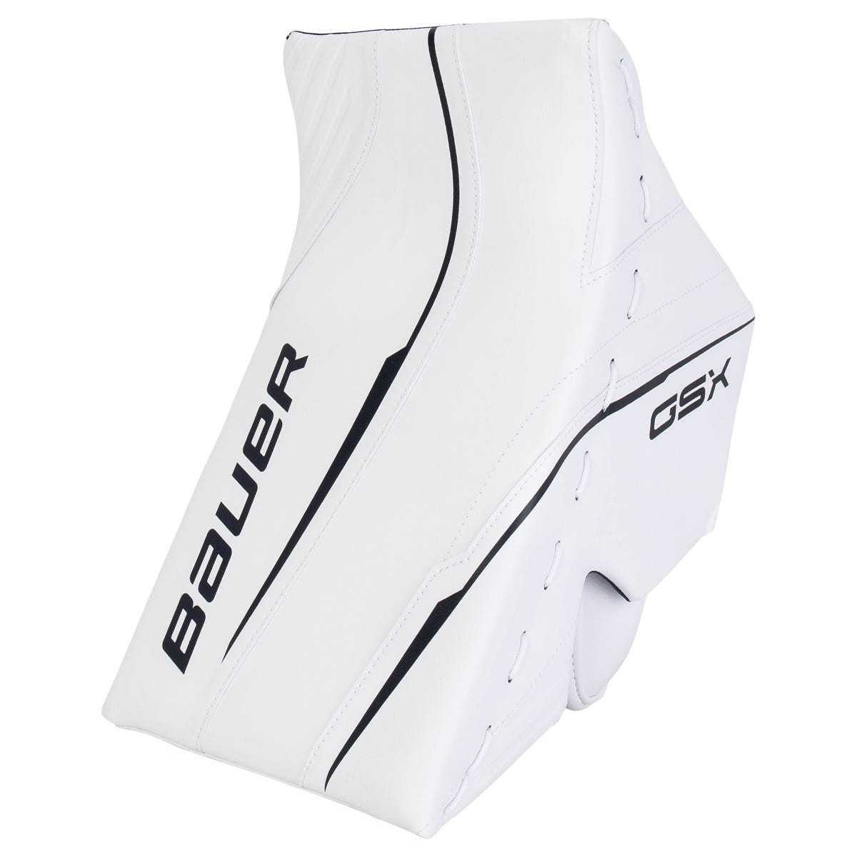 Bauer GSX Intermediate Goalie Blocker - 2023 Model in White/Navy