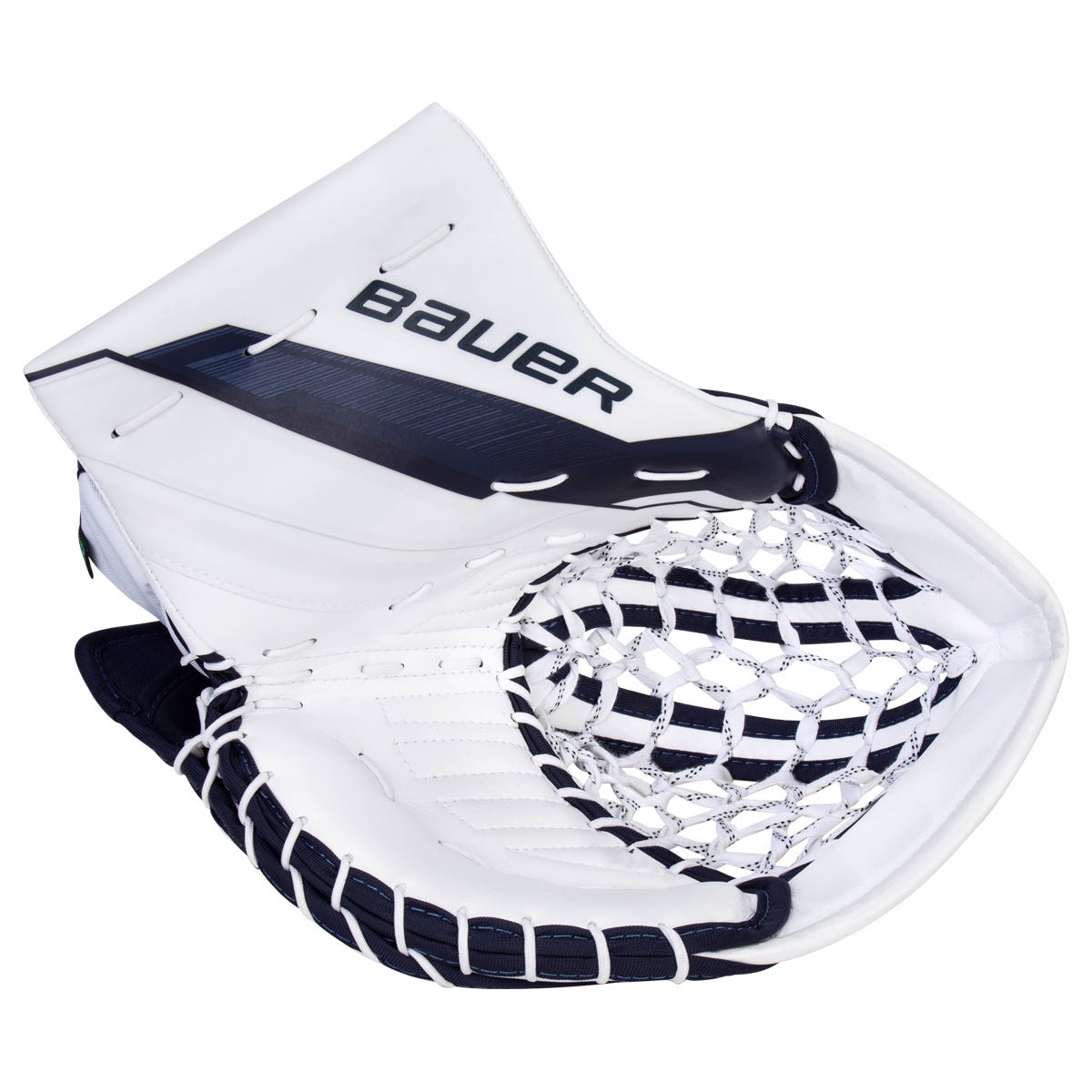 Bauer Supreme Shadow Senior Goalie Glove in White/Navy
