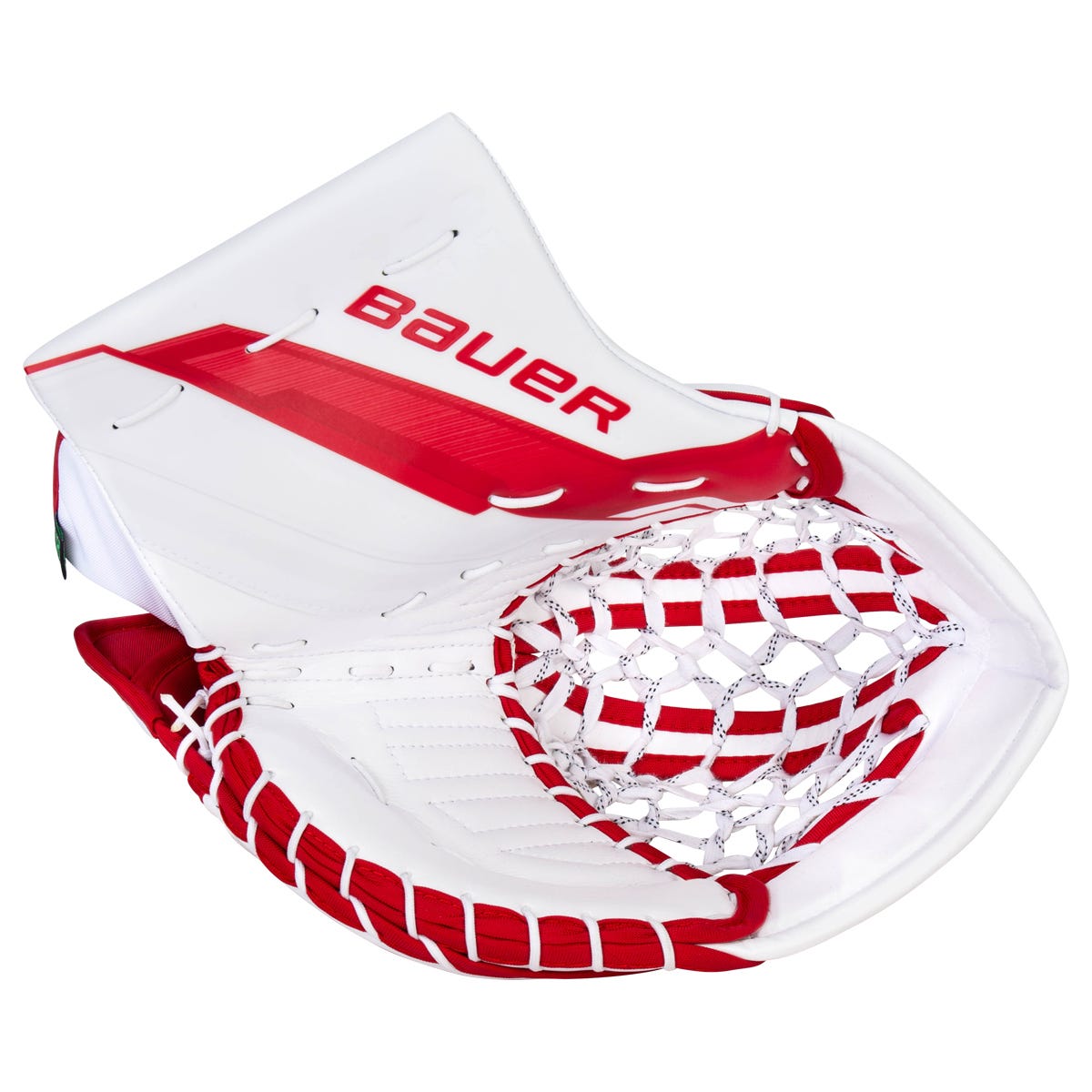 Bauer Supreme Shadow Senior Goalie Glove in White/Red