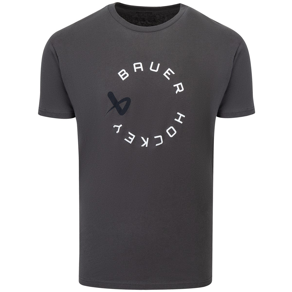 Bauer Graphic Adult Short Sleeve T-Shirt in Dark Grey Size Small