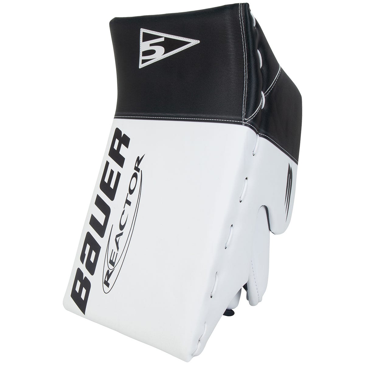 Bauer Reactor R5 Pro Senior Goalie Blocker in White/Black