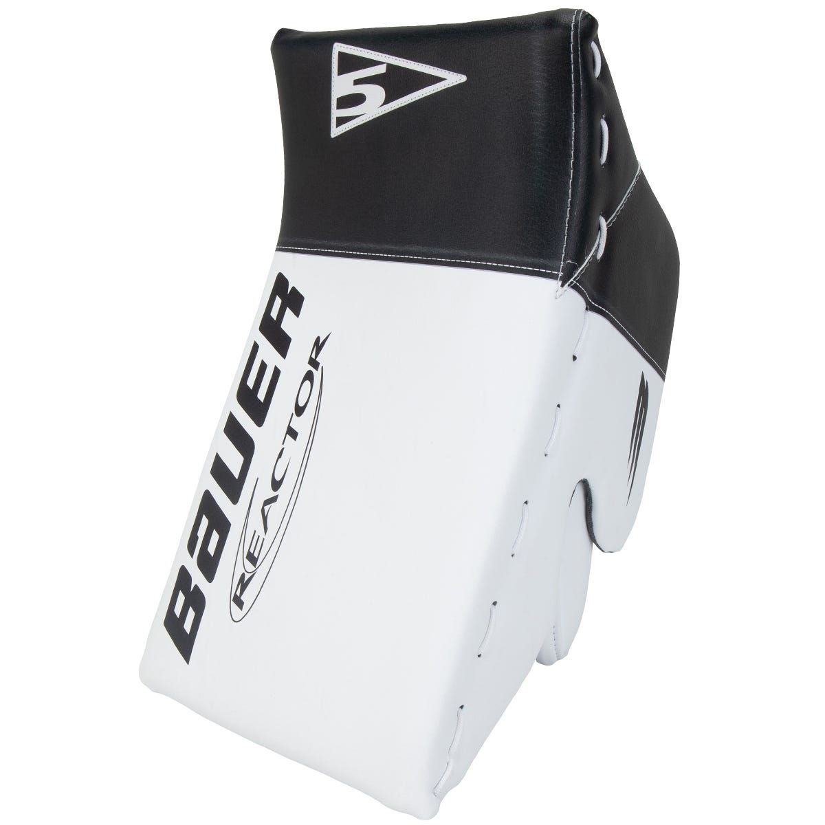 Bauer Reactor R5 Pro Intermediate Goalie Blocker in White/Black