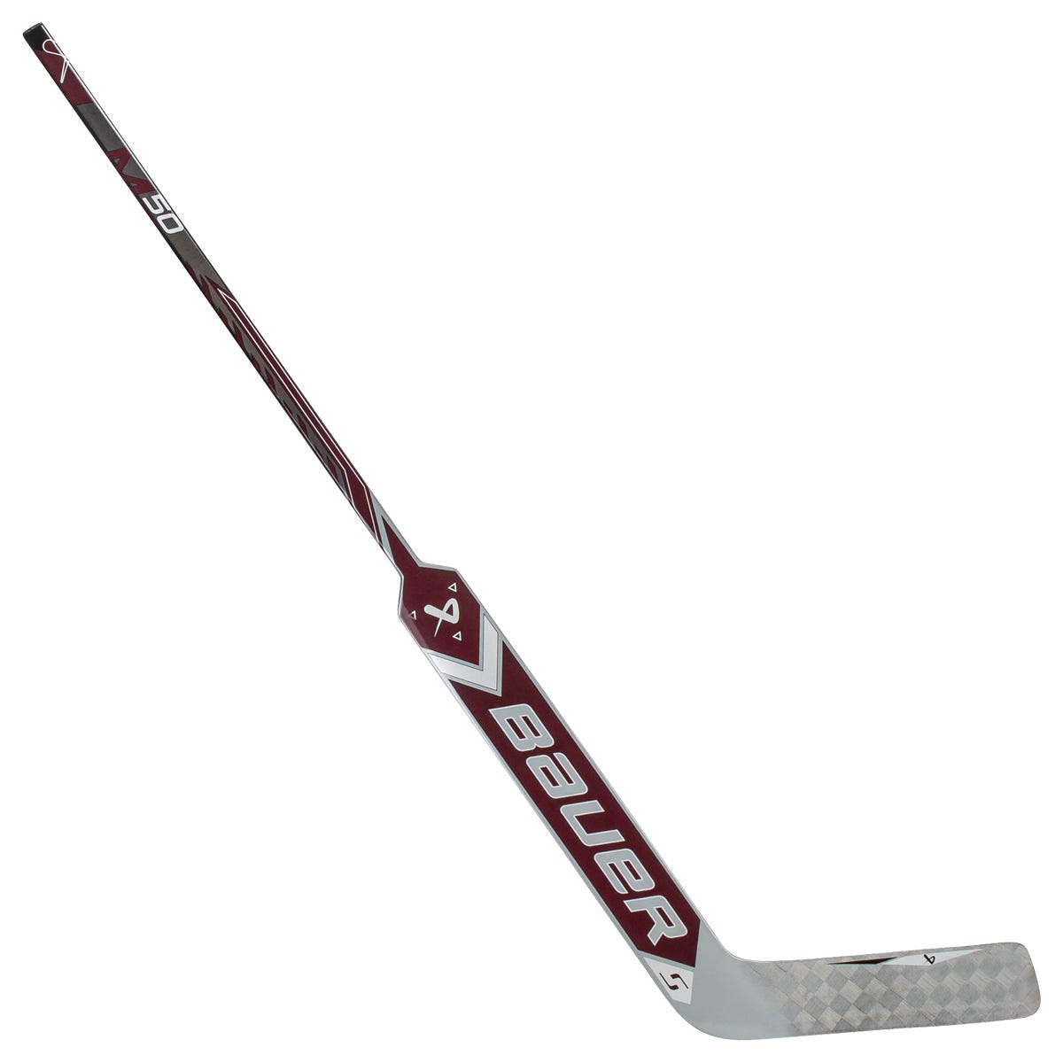 Bauer Supreme M50 Pro Intermediate Goalie Stick in Maroon Size 23in