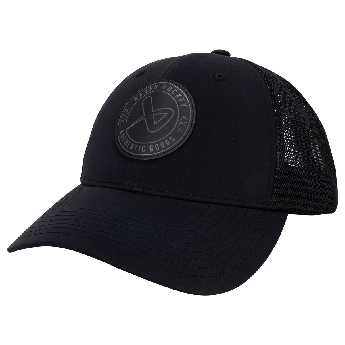 "Bauer Meshback Adult Snapback Hat in Black"