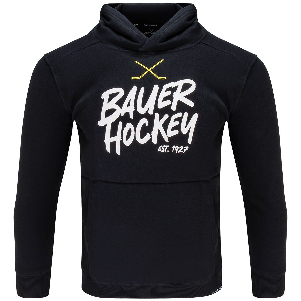 "Bauer Ultimate Youth Pullover Hoodie (2025) in Black Size Large"
