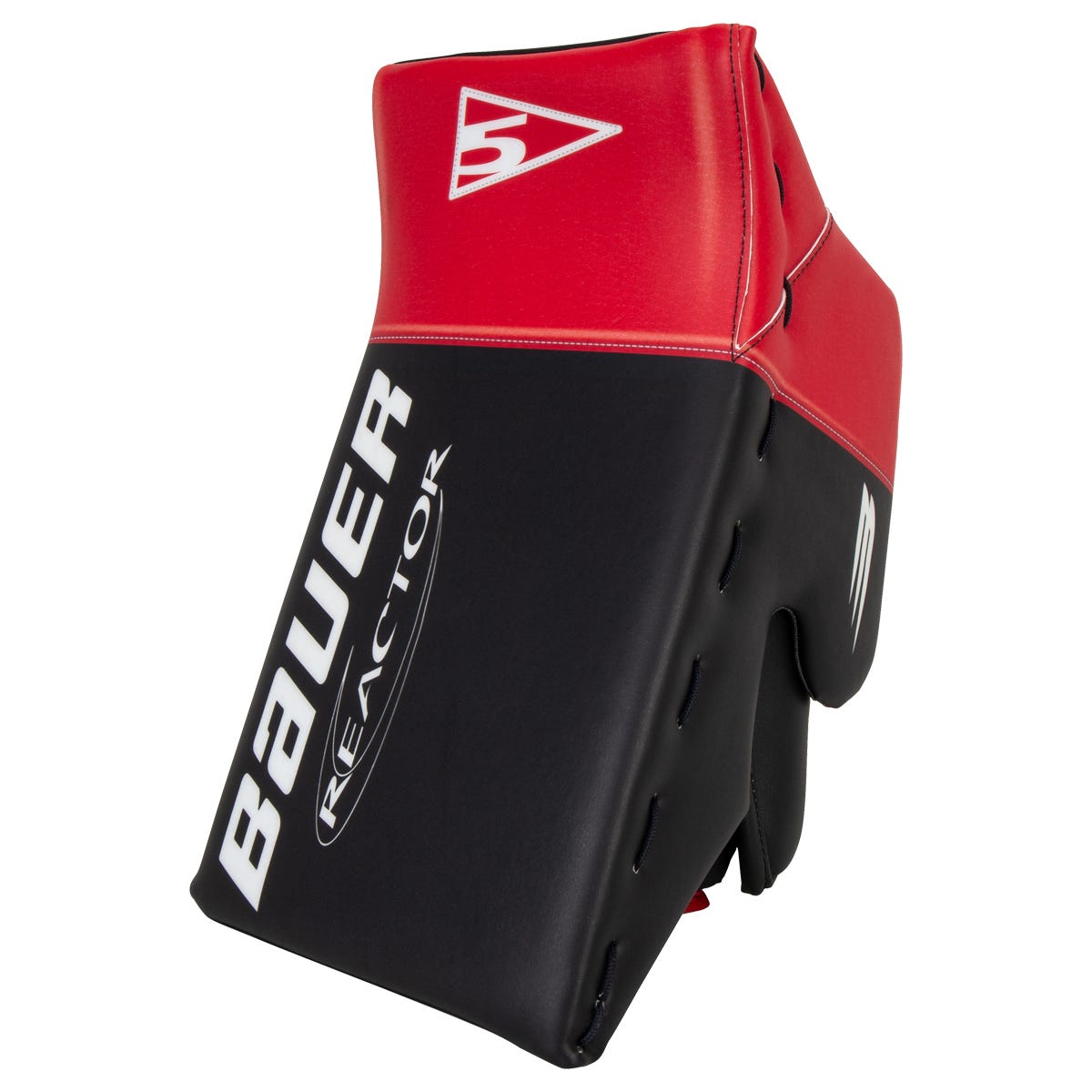 Bauer Reactor R5 Pro Senior Goalie Blocker in Black/Red