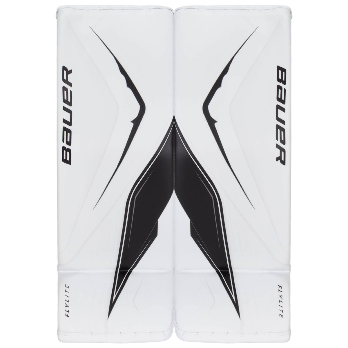 Bauer Vapor FlyLite Senior Goalie Leg Pads in White/Black Size Small