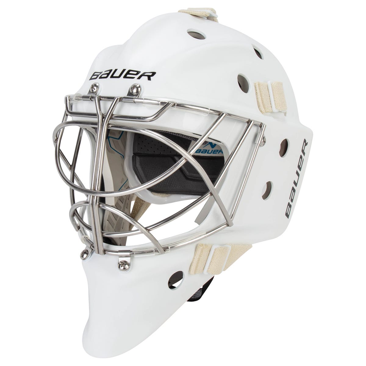 Bauer 950 Non-Certified Senior Goalie Mask (2025) in White Size Small