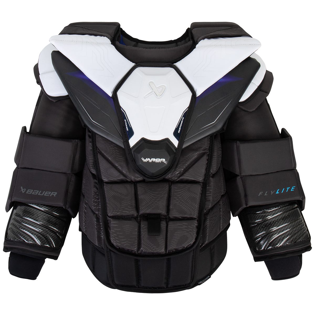 Bauer Vapor FlyLite Intermediate Goalie Chest & Arm Protector in Black Size Large/X-Large