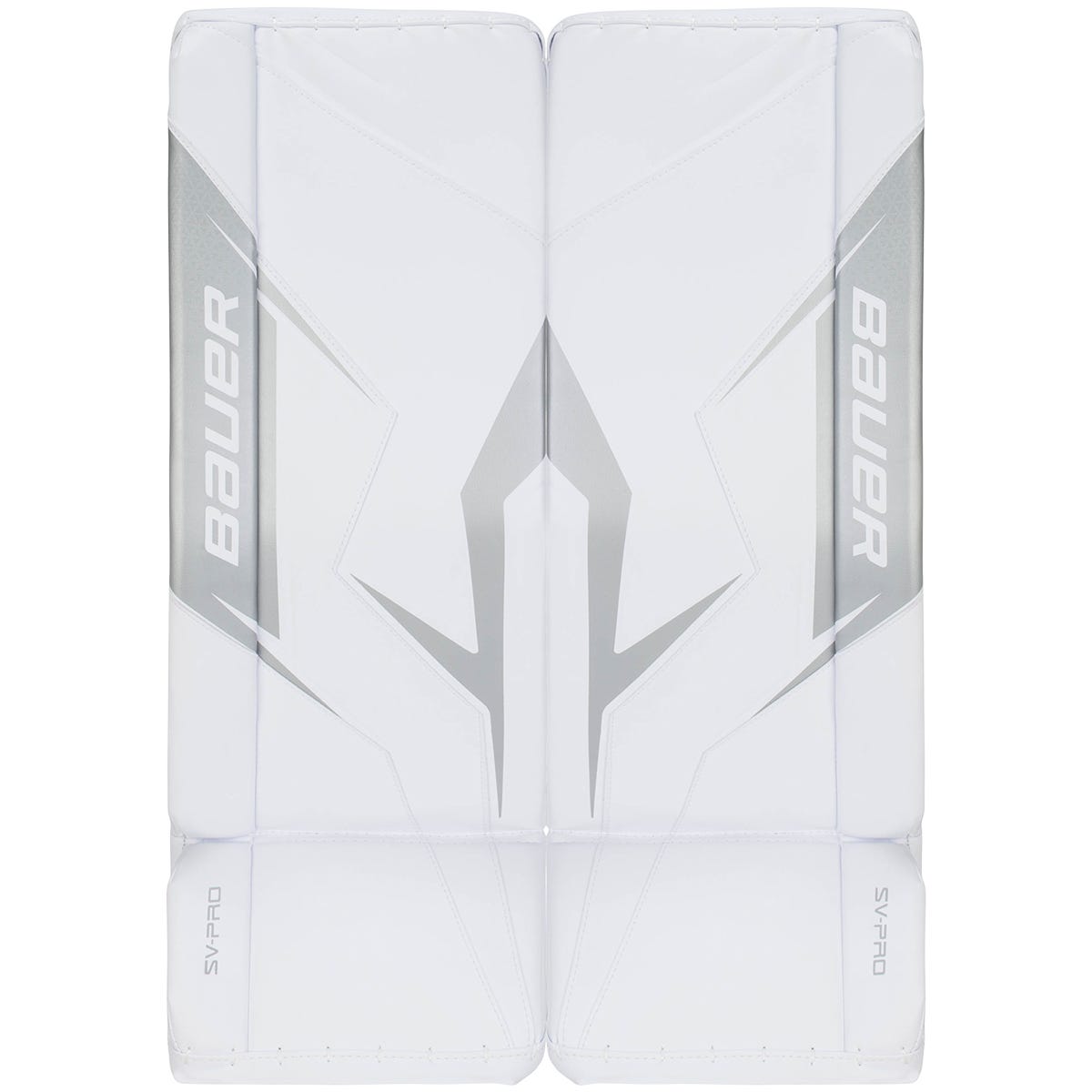 Bauer SV-Pro Intermediate Goalie Leg Pads in White Size Large
