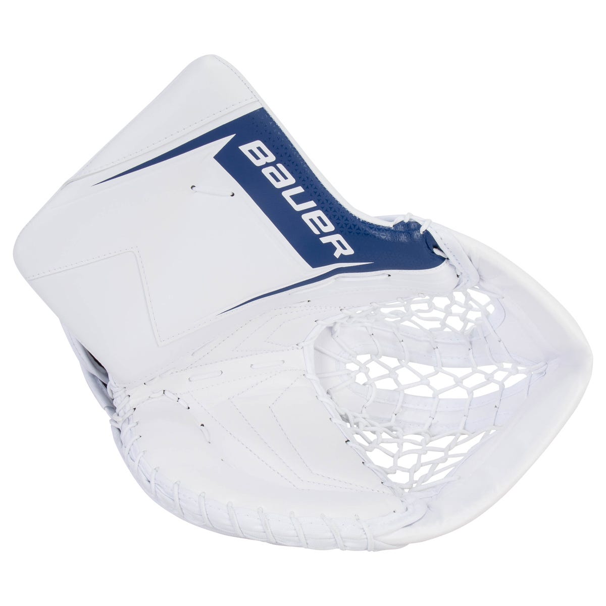 Bauer SV-Pro Senior Goalie Glove in White/Blue