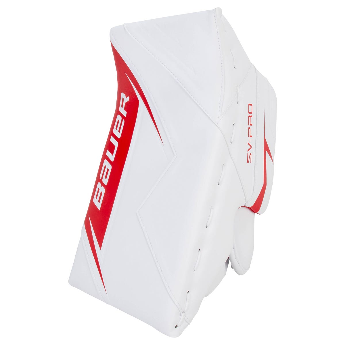 Bauer SV-Pro Senior Goalie Blocker in White/Red