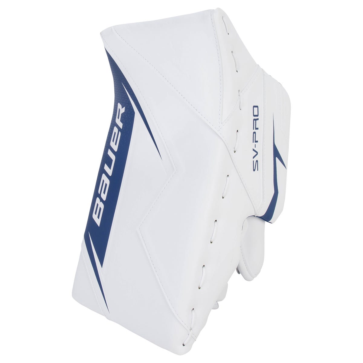 Bauer SV-Pro Intermediate Goalie Blocker in White/Blue