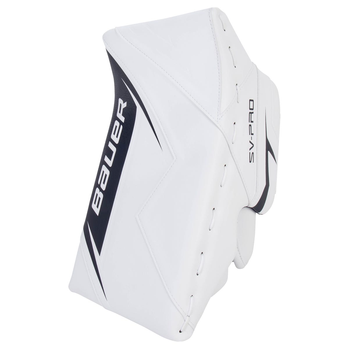 Bauer SV-Pro Intermediate Goalie Blocker in White/Navy