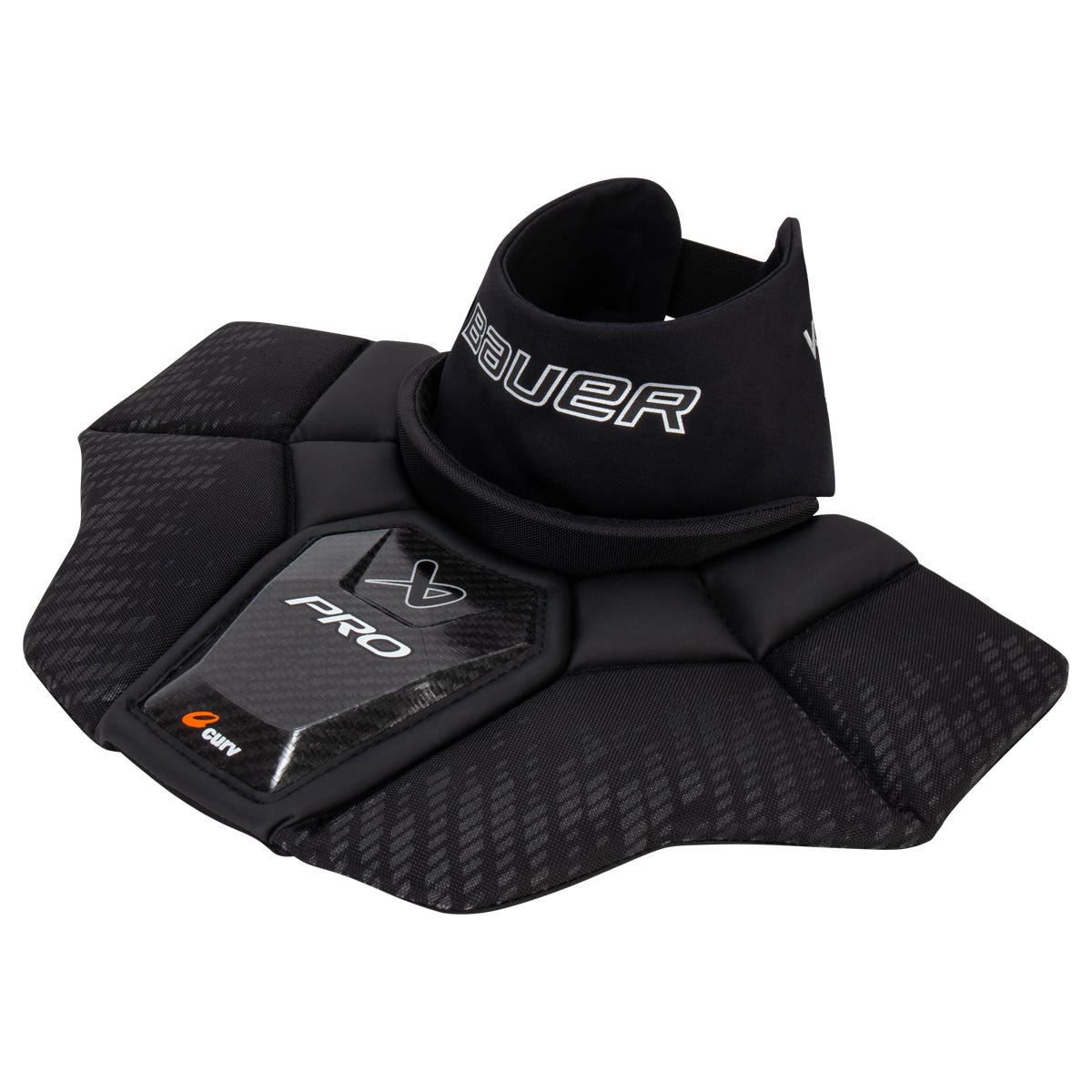 Bauer Junior Pro BNQ-certified Goalie Neck Guard (2025) in Black