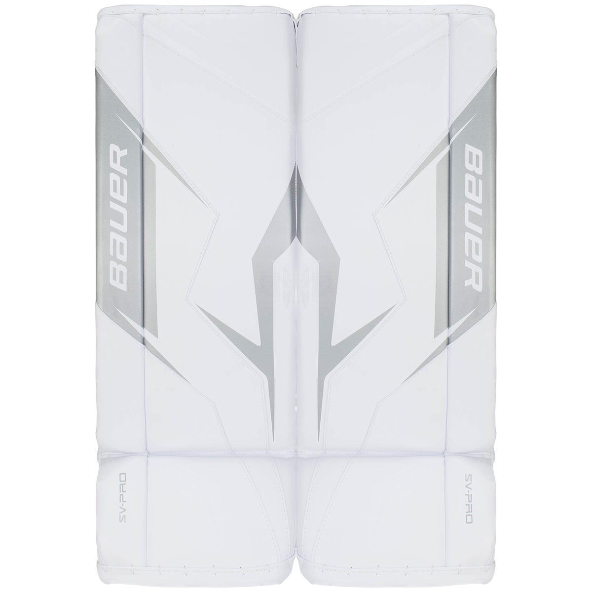 Bauer SV-Pro Junior Goalie Leg Pads in White Size Large