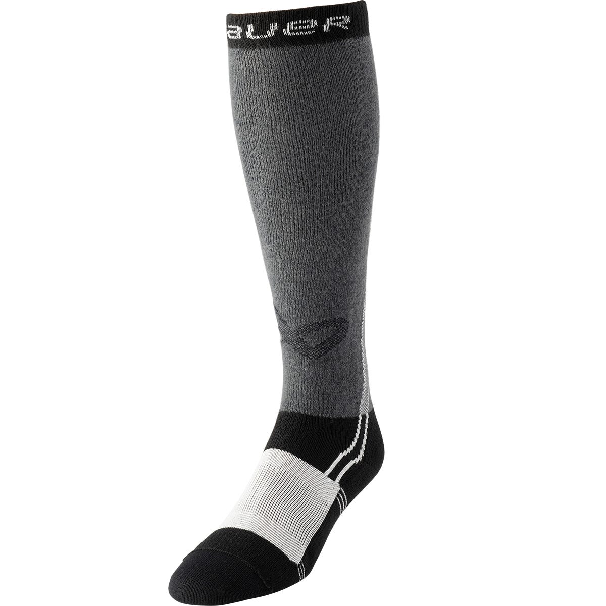 Bauer 2025 Cut-resistant Tall Skate Sock in Grey/Black Size X-Small