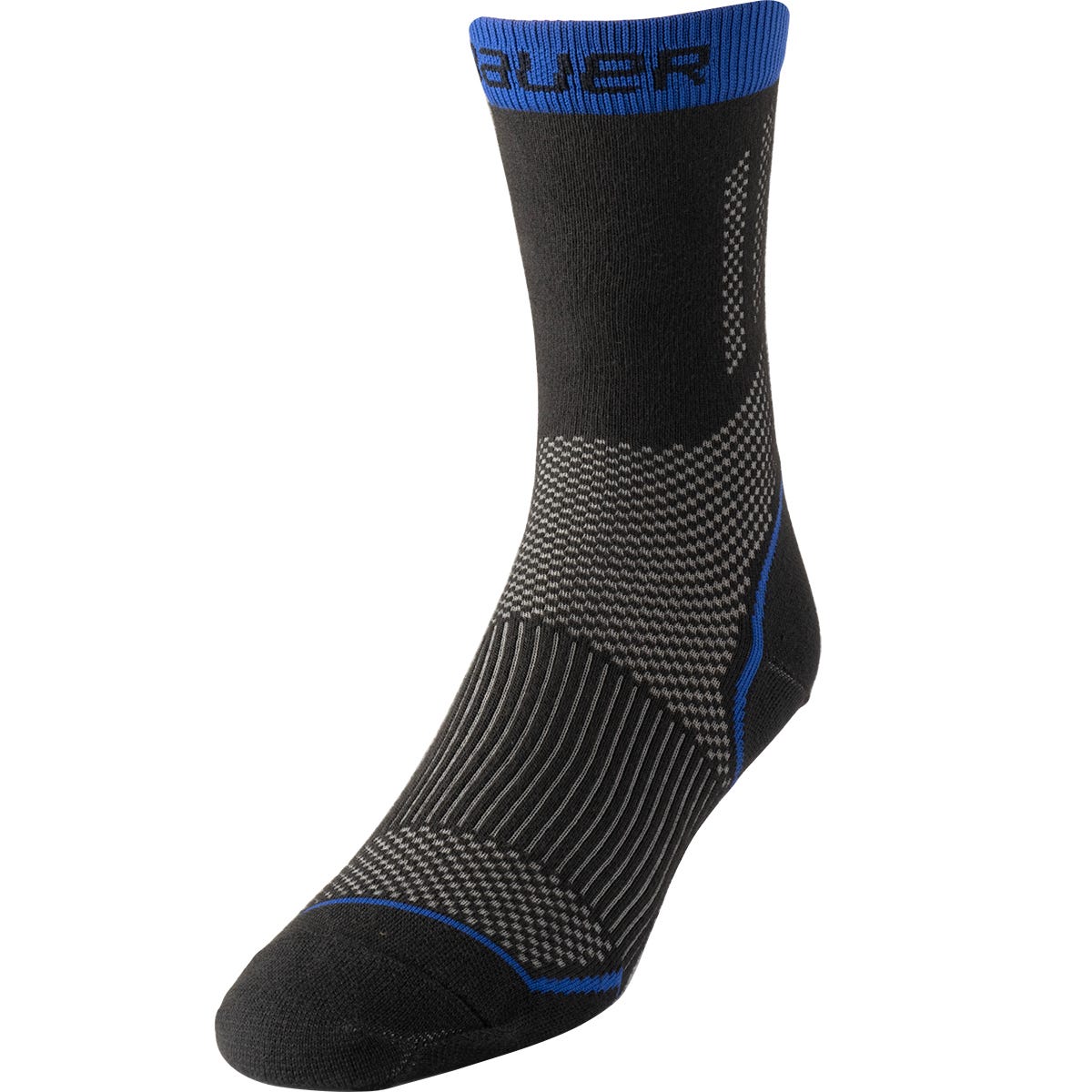 Bauer 2025 Performance Low Skate Sock in Black Size Medium