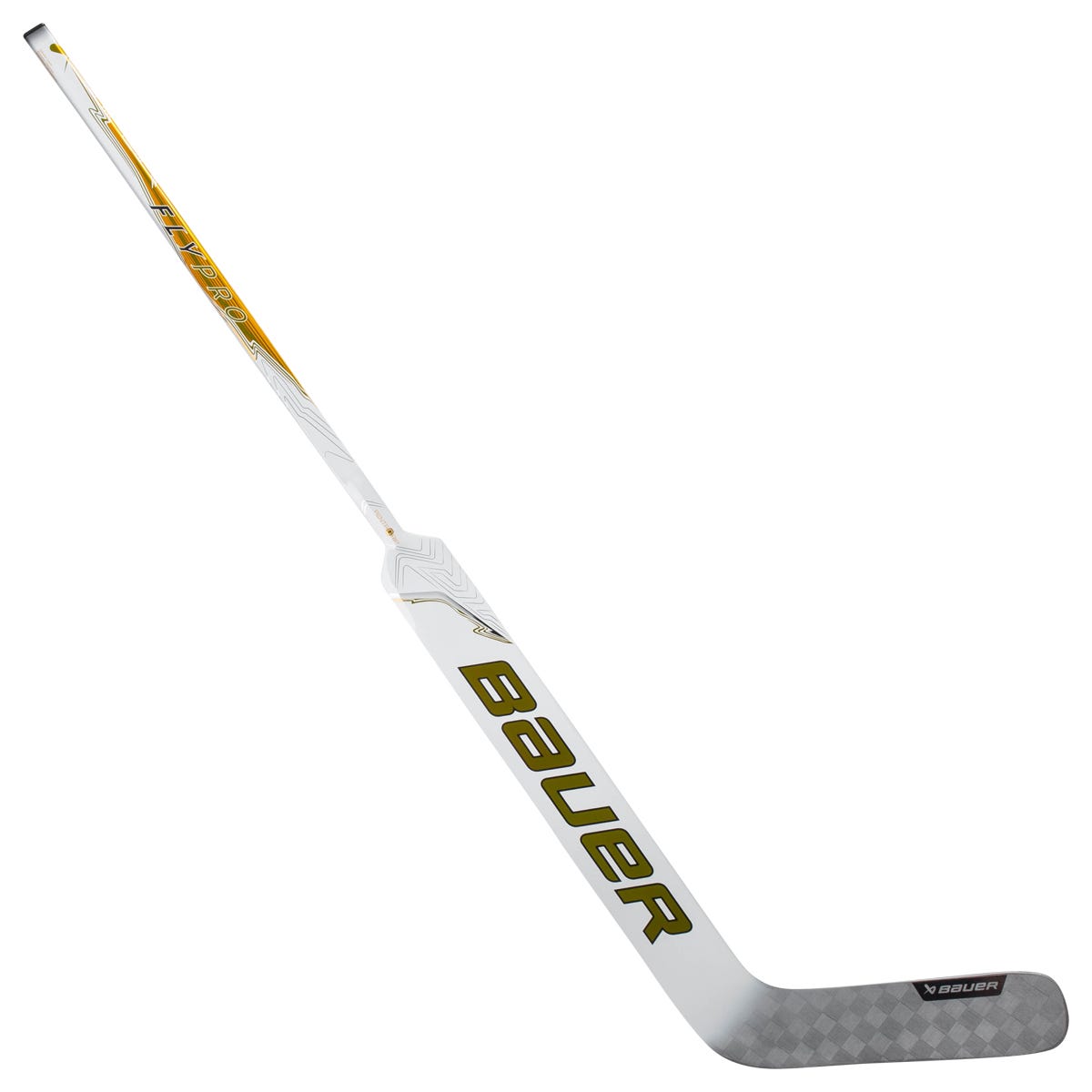 Bauer Vapor FlyPro Senior Goalie Stick in Silver/Gold Size 26in